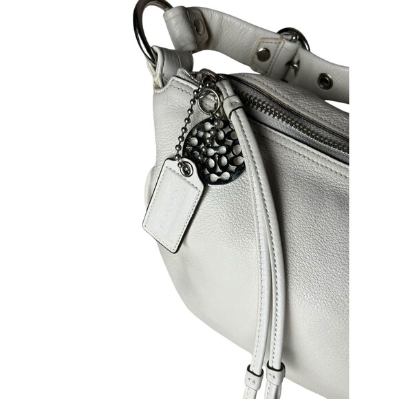 Coach Ali Leather Top Handle Cream /White Hobo Hand Shoulder Bag 42732 T21 - Picture 4 of 15